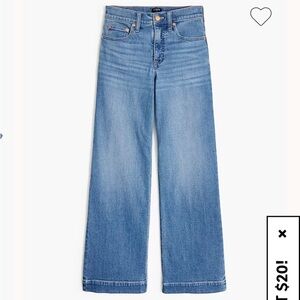 J.CREW Classic Wide Leg, size 32, classic, denim, women, light denim jeans NWT